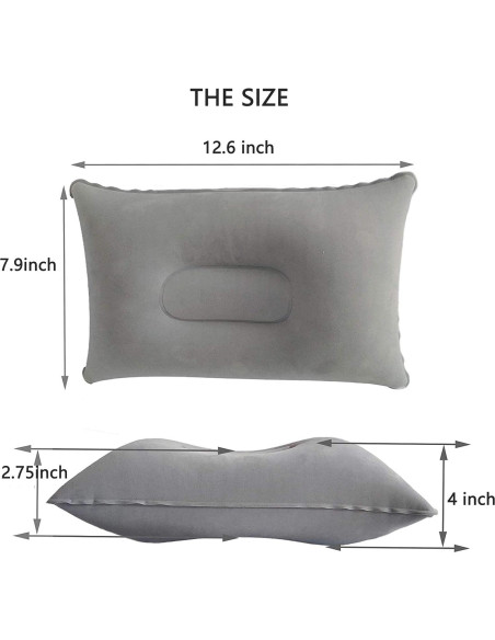 2 Almohadas Inflables Ultraligeras Alovexiong para Camping 2 Almohadas Inflables Ultraligeras Alovexiong para Camping