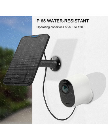 Panel Solar 4W Shyueda para Arlo Pro 3/4/5S/Ultra 2 IP65