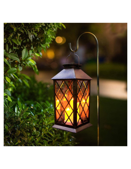 Linterna Solar Exterior GUANFU 3 LED Vela Cuadrícula Impermeable Linterna Solar Exterior GUANFU 3 LED Vela Cuadrícula Impermeable