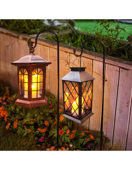 Linterna Solar Exterior GUANFU 3 LED Vela Cuadrícula Impermeable Linterna Solar Exterior GUANFU 3 LED Vela Cuadrícula Impermeable