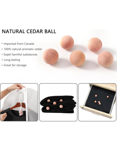 Juego de 7 Bolsas de Almacenamiento VOSIGREEN 61x79cm con Cedro