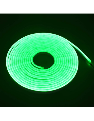 Tira de Luz LED Verde Rextin 5M IP67 Regulable para DIY
