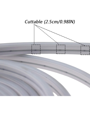 Tira de Luz LED Verde Rextin 5M IP67 Regulable para DIY