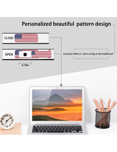 Cubierta de Webcam ZYAOTWQZ 3 Piezas Protección Privacidad