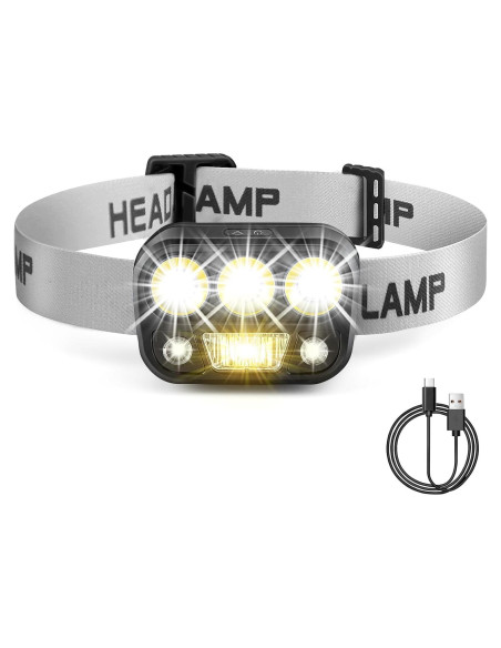 Linterna Frontal LED Daisiki Recargable Impermeable 500 Lúmenes Linterna Frontal LED Daisiki Recargable Impermeable 500 Lúmenes