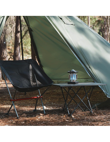 Mesa de Camping Plegable Byliable 55x41cm Negra Ultraligera