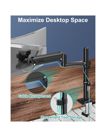 Soporte de Monitor VESA MOUNT PRO Ajustable 13-32" Negro Soporte de Monitor VESA MOUNT PRO Ajustable 13-32" Negro