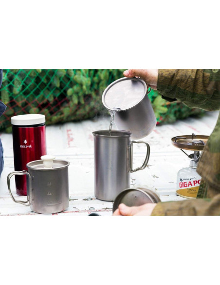 Juego de Utensilios de Cocina Snow Peak Trek 700 Titanio 700ml Juego de Utensilios de Cocina Snow Peak Trek 700 Titanio 700ml