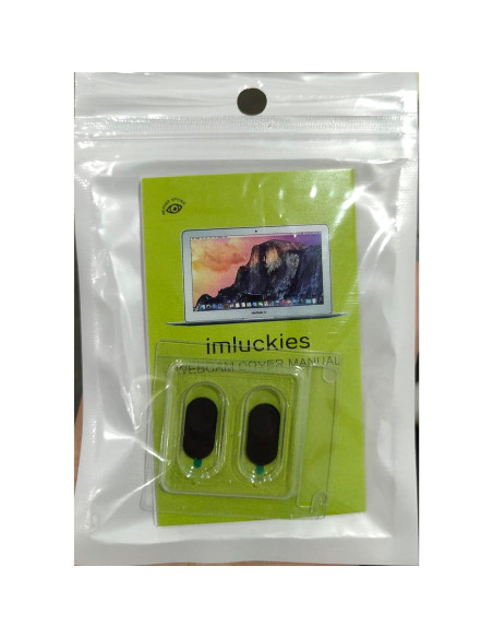 Cubierta de Webcam Metal Deslizante imluckies - 2 Paquete Negro Cubierta de Webcam Metal Deslizante imluckies - 2 Paquete Negro