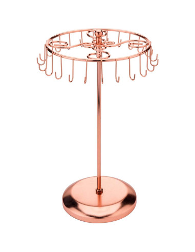 Organizador de Joyería MyGift de Metal Cobre con 24 Ganchos