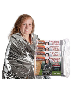 Manta de Emergencia Mylar Grizzly Gear 4 Paquete 2.13x1.32m
