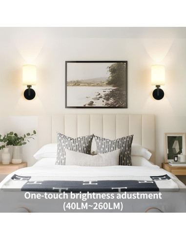 Juego de Apliques de Pared Recargables Wall Sconc 2 Unidades