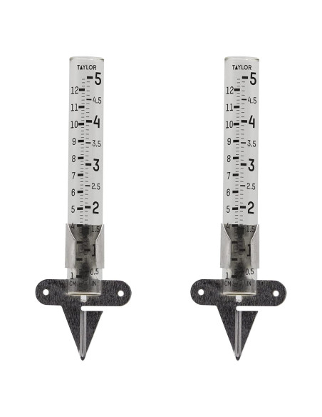 Medidor de Lluvia Taylor 2710N2 - Paquete de 2, 12.7 cm Medidor de Lluvia Taylor 2710N2 - Paquete de 2, 12.7 cm