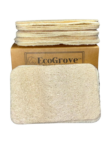 Esponjas de Lufa 100% Naturales EcoGrove - Paquete de 30 Unidades
