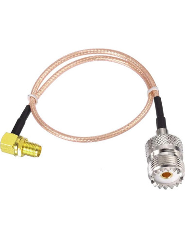 Cable Coaxial Superbat SO239 a SMA Hembra 30 cm - Paquete de 2