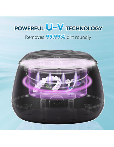 Limpiador Ultrasonido KUNPHY para Dentaduras y Joyería 48kHz