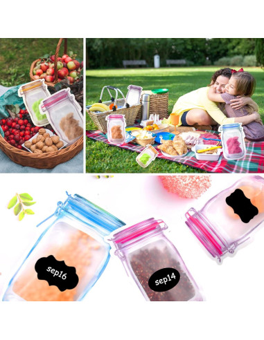 81 Bolsas Reutilizables Jcutelry para Almacenamiento de Comida