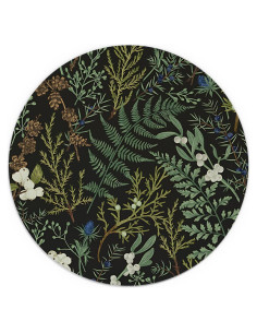 Alfombrilla de Ratón XUNLURY Verde Hojas Helecho 20.1cm