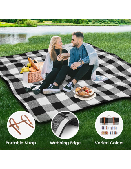 Manta de Picnic Impermeable Sapsisel 2.01m x 2.01m para 8 Personas Manta de Picnic Impermeable Sapsisel 2.01m x 2.01m para 8 Personas