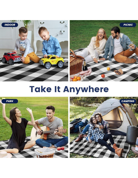 Manta de Picnic Impermeable Sapsisel 2.01m x 2.01m para 8 Personas Manta de Picnic Impermeable Sapsisel 2.01m x 2.01m para 8 Personas