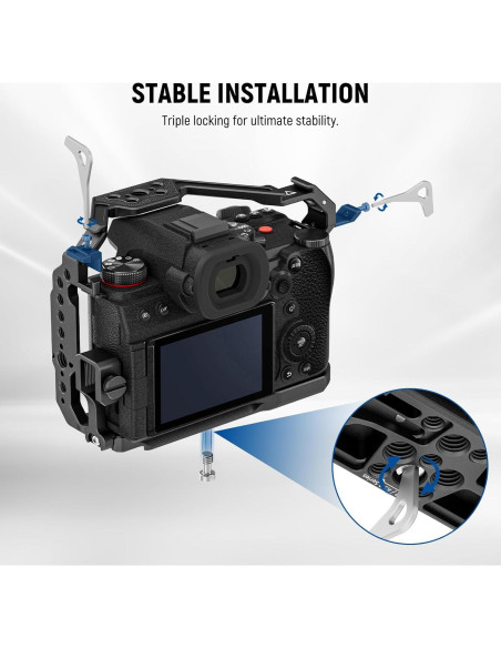 Jaula Completa NEEWER CA020 para Panasonic LUMIX S5 II G9 II Jaula Completa NEEWER CA020 para Panasonic LUMIX S5 II G9 II