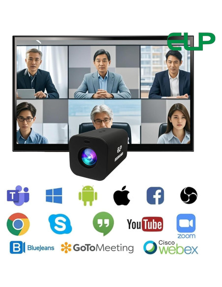 Cámara USB ELP 12X Zoom 4K 30fps HDMI Control Remoto Cámara USB ELP 12X Zoom 4K 30fps HDMI Control Remoto