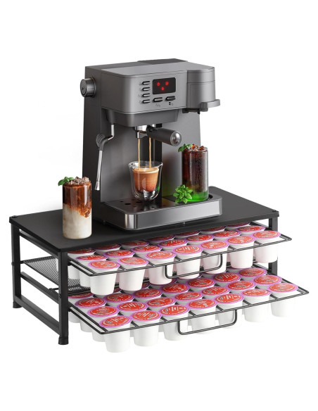 Organizador de K Cup ECOLOVI para 70 cápsulas, 2 niveles Organizador de K Cup ECOLOVI para 70 cápsulas, 2 niveles