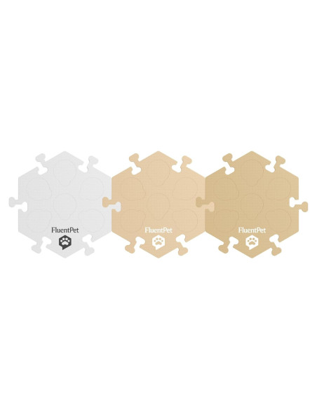 Alfombrilla de Botones FluentPet HexTiles Beige 3-Pack Alfombrilla de Botones FluentPet HexTiles Beige 3-Pack