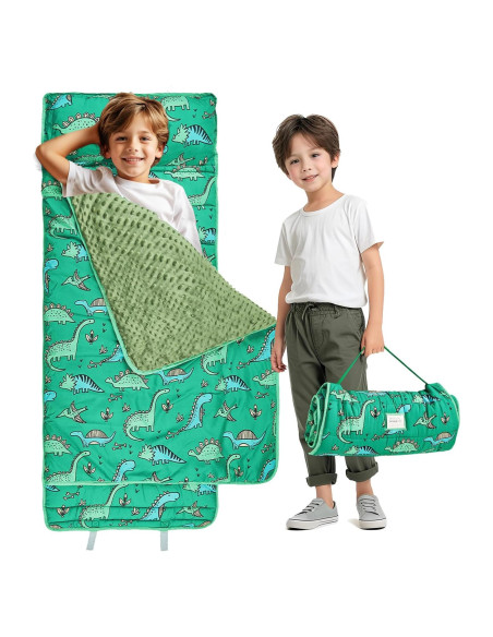Colchoneta para Siesta KingCheer Dinosaurio Verde 139.7x53.3cm Colchoneta para Siesta KingCheer Dinosaurio Verde 139.7x53.3cm
