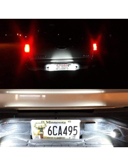 2 Bombillas LED Luz de Placa de Licencia Puddle Light Blanco 2 Bombillas LED Luz de Placa de Licencia Puddle Light Blanco