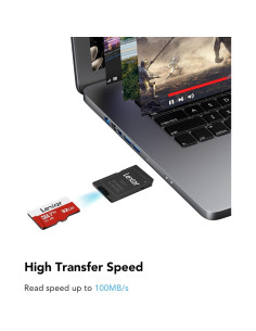 Tarjeta Micro SD Lexar E-Series 32GB UHS-I 100MB/s C10 A1 2