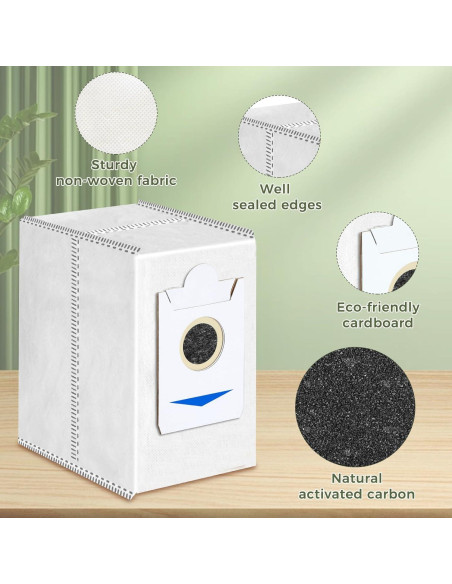 VIEWALL 10 Bolsas de Polvo Desechables 3L para ECOVACS DEEBOT VIEWALL 10 Bolsas de Polvo Desechables 3L para ECOVACS DEEBOT