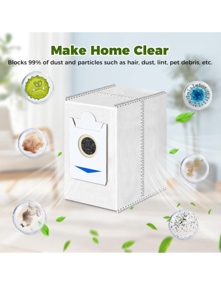 VIEWALL 10 Bolsas de Polvo Desechables 3L para ECOVACS DEEBOT VIEWALL 10 Bolsas de Polvo Desechables 3L para ECOVACS DEEBOT