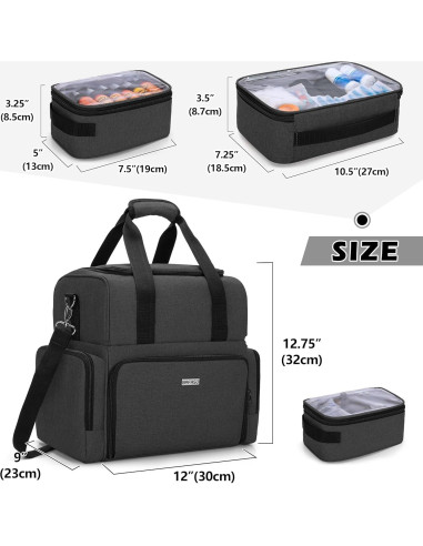 Funda Grande para Tatuajes BAFASO con 3 Bolsillos Removibles