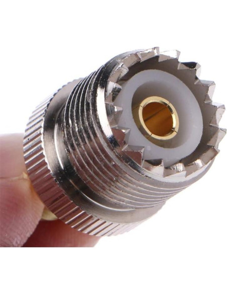 Adaptador UHF hembra a SMA macho TengKo - 2 paquetes Adaptador UHF hembra a SMA macho TengKo - 2 paquetes