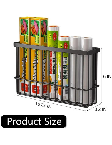 Organizador Magnético para Refrigerador LIFEFAN 26x8x15 cm Negro
