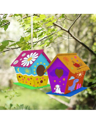 Kit de Casa de Aves DIY hapray 4 Paquetes para Niños 5-12 Años