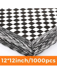 1000 Hojas de Papel Deli Encerado Spakon 30.48 cm Negro-Blanco 2