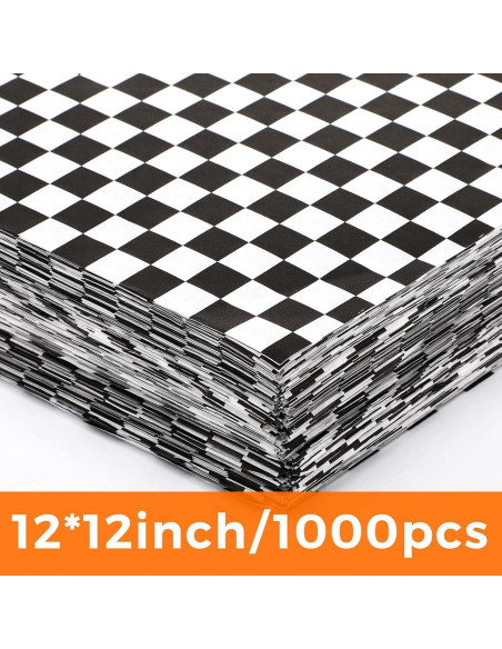 1000 Hojas de Papel Deli Encerado Spakon 30.48 cm Negro-Blanco 1000 Hojas de Papel Deli Encerado Spakon 30.48 cm Negro-Blanco