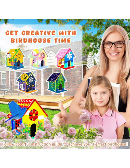 Kit Casa para Aves DIY DSGLONGBIN - Grande 19.8x21.8 cm Kit Casa para Aves DIY DSGLONGBIN - Grande 19.8x21.8 cm