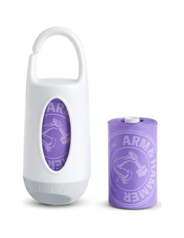 Dispensador de bolsas para pañales Munchkin + 24 bolsas lavanda