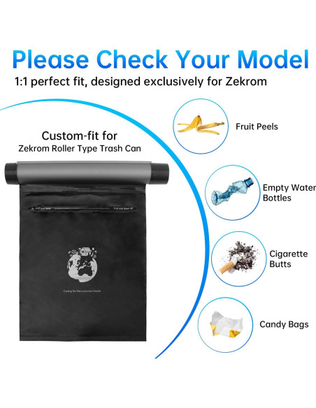 Bolsa de Basura para Auto Zekrom - 4 Rollos Mini Impermeables Bolsa de Basura para Auto Zekrom - 4 Rollos Mini Impermeables
