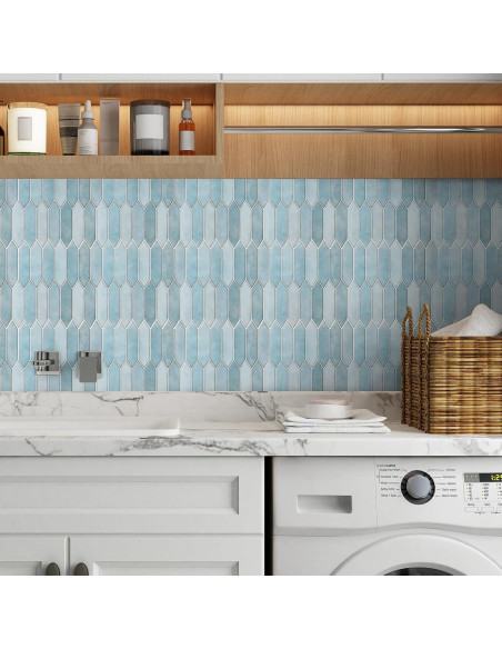 Paneles de Pared Autoadhesivos Art3dwallpanels 10 Hojas 30x30 cm Azul Paneles de Pared Autoadhesivos Art3dwallpanels 10 Hojas 30x30 cm Azul