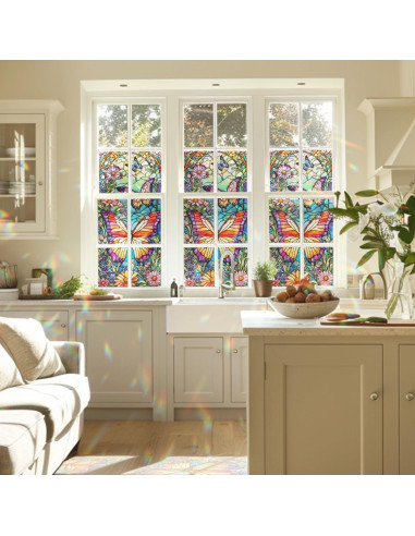 Película Decorativa de Vidrio Templado PODMemory Mariposa 100x45cm