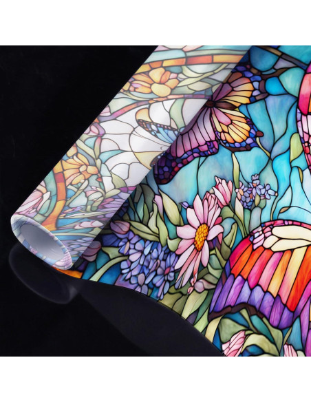 Película Decorativa de Vidrio Templado PODMemory Mariposa 100x45cm Película Decorativa de Vidrio Templado PODMemory Mariposa 100x45cm