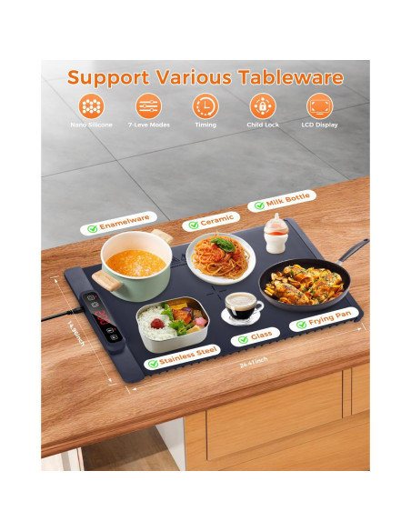 Alfombrilla Calentadora Eléctrica Haibro 62x38 cm 5 Temperaturas Alfombrilla Calentadora Eléctrica Haibro 62x38 cm 5 Temperaturas