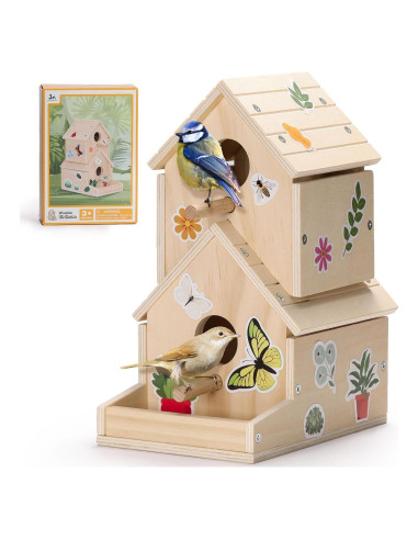Kit Casa para Aves SainSmart Jr. Madera para Pintar 13.46cm