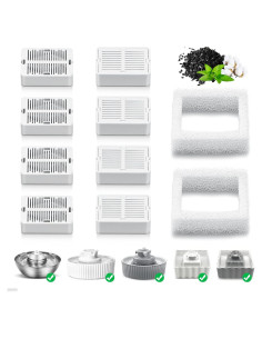 Filtros de Reemplazo para Fuente de Agua NautyPaws 10 Pack