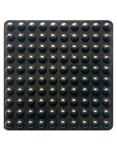Paquete de 100 Almohadillas Adhesivas de Goma para Muebles - Negro