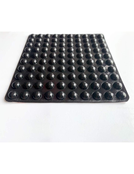 Paquete de 100 Almohadillas Adhesivas de Goma para Muebles - Negro Paquete de 100 Almohadillas Adhesivas de Goma para Muebles - Negro